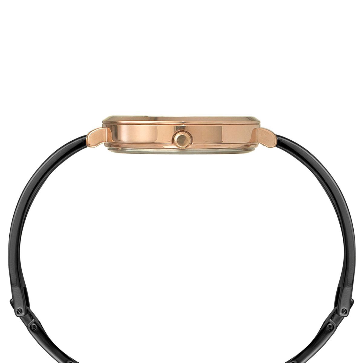 Analog Black & Stainless Steel Women's Watch TWEL12823