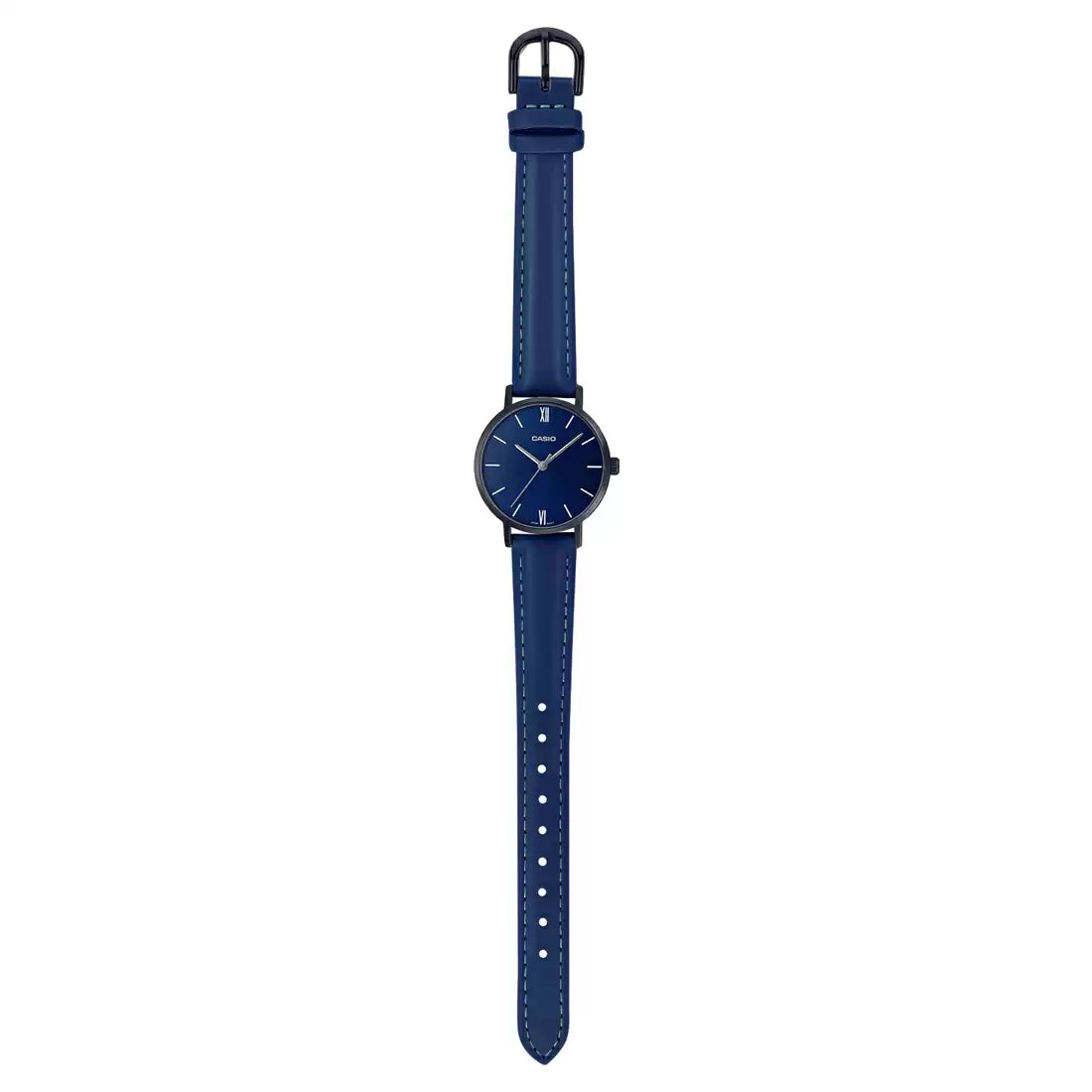 Blue Leather Analog - Women's Watch
