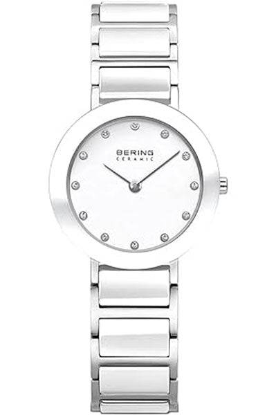 Bering  white & Stainless Steel Women's Watch 11429 754