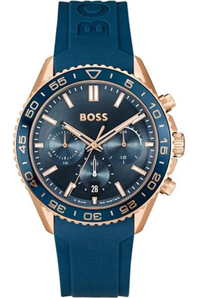 Quartz Male Chronograph Blue Silicone Watch 1514169