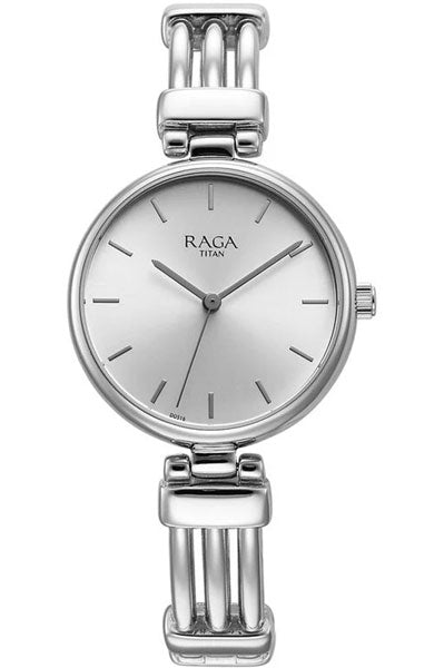 Analog Silver & Metal band Women's Watch 95263SM01