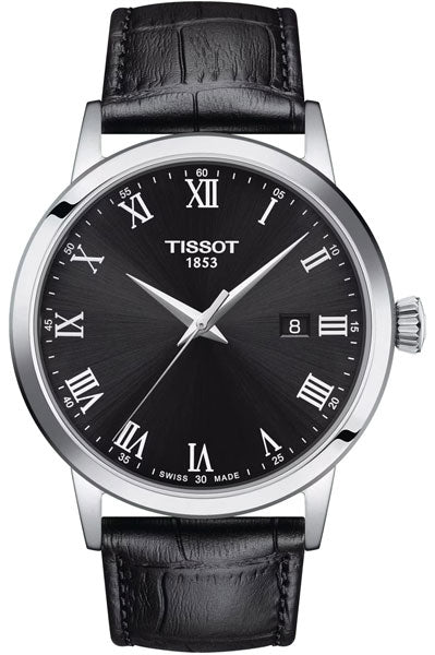 Black & Leather Men's Watch T1294101605300