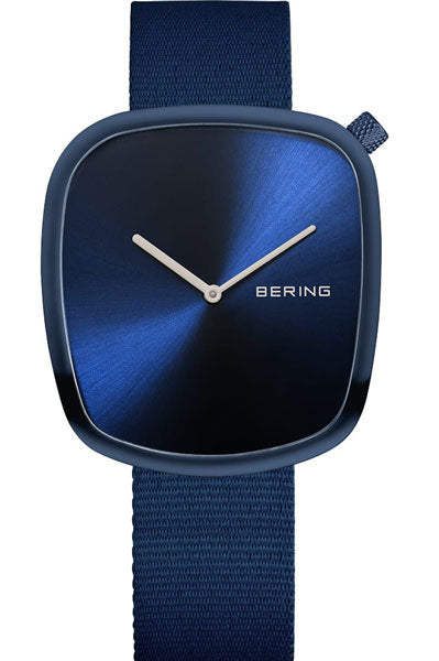 Bering Analog Blue & Nato Men's Watch 18040 397