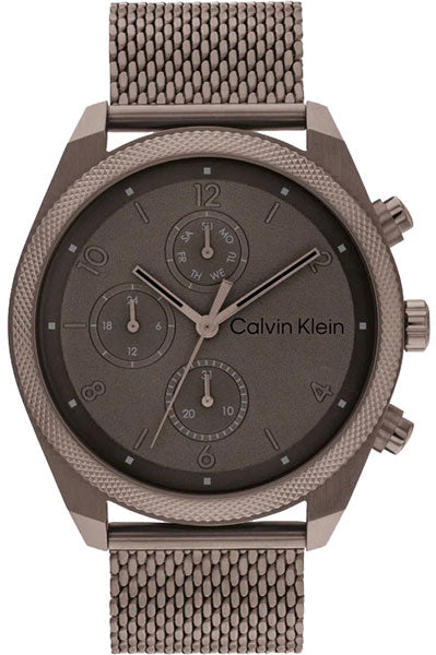CALVIN KLEIN Chronograph Brown &  Mesh Men's Watch 25200361