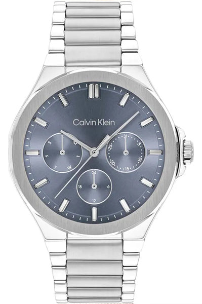 CALVIN KLEIN Multifunction Blue & Stainless Steel Women's Watch 25100051