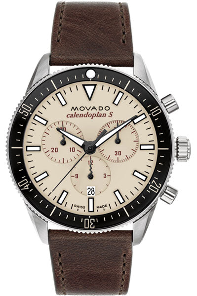 Movado Heritage Series Calendoplan S Men's Watch - Swiss Quartz Chronograph 3650205