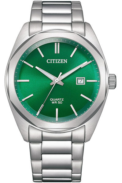 Citizen Analog Green & Stainless Steel Men's Watch BI5110 54X