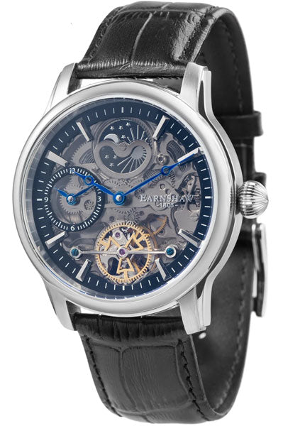 Earnshaw  Black & Leather Men's Watch ES 8063 04