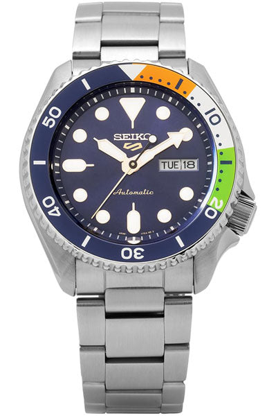 Seiko Analog Blue & Stainless Steel Men's Watch SRPK81K1