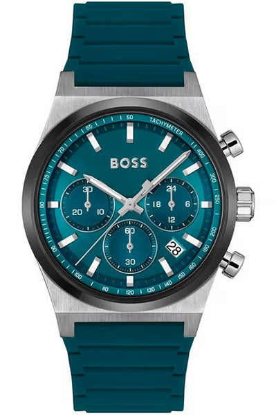 Chronograph Green & Silicone Men's Watch 1514244
