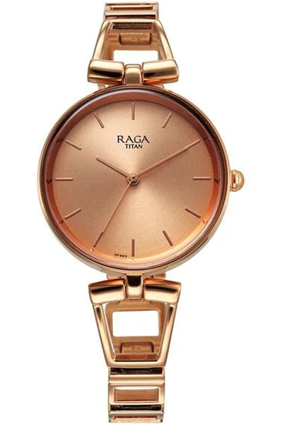 Analog Rose Gold & Metal Women' 2747WM01