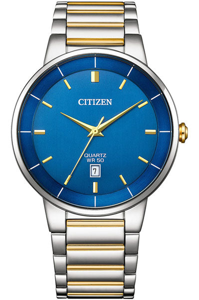 Citizen Quartz Gents Watch Blue Dial BI5124 50L