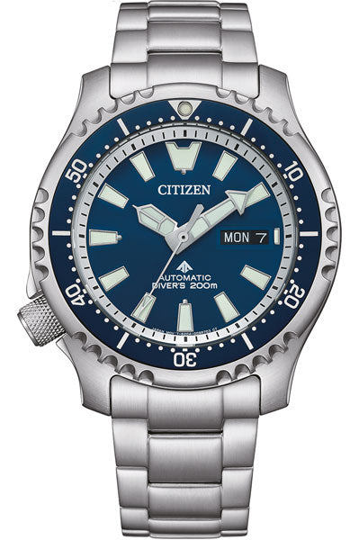 Citizen Analog Blue & Stainless Steel Men' NY0161 63L