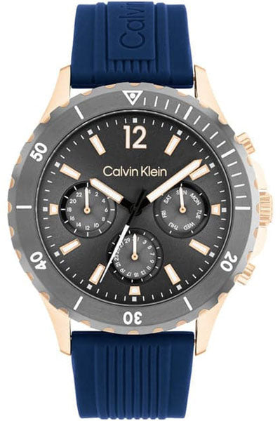 Men's Grey Chronograph Silicon Watch 25200316