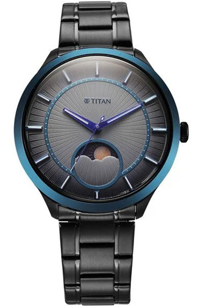 Caelum Sun Moon Sub-Dial in Gunmetal Grey - Stellar Edition
