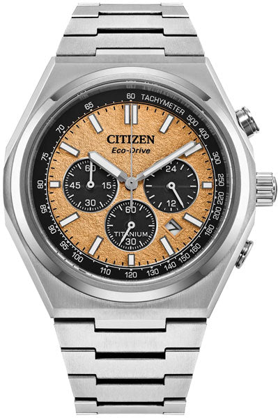 Citizen Chronograph Orange & Titanium Men' CA4610 85Z