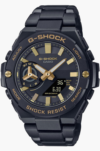 Casio Analog-Digital Black & Stainless Steel Men's Watch G1275