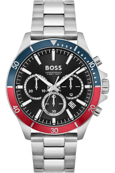 Hugo Boss Analog Black & Stainless Steel Men's Watch 1514108
