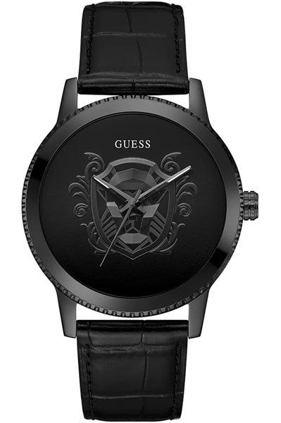 Guess  Black & Leather Men's Watch GW0566G2