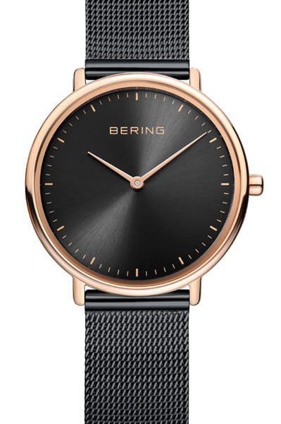 Bering Analog Black & Milanese Women's Watch 15729 166