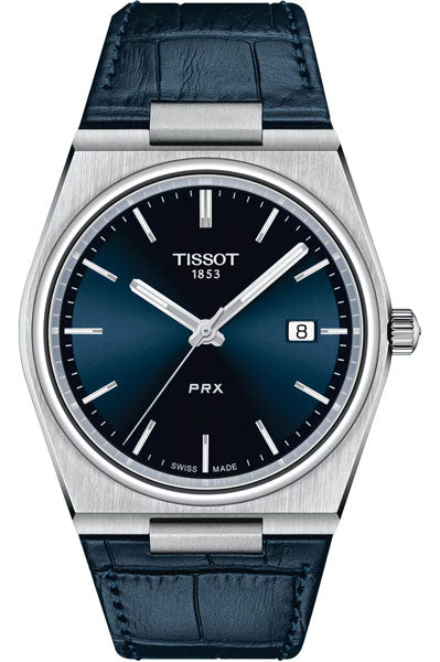 Blue & Leather Men's Watch T1374101604100