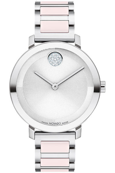 Movado BOLD Evolution 2.0 Pink Ceramic Inserts Women's 3601236