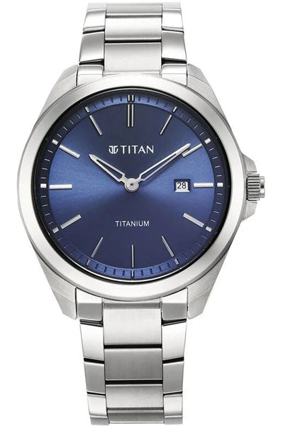 Analog Blue & Stainless Steel Men's Watch 90177TM01