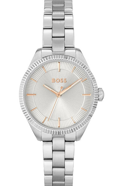 Hugo Boss Analog White & Stainless Steel Women's Watch 1502726