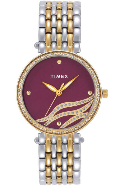 Timex Analog Purple & Stainless Steel Women's Watch TW0TL9602