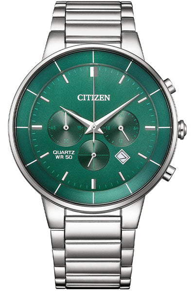 Citizen Quartz Gents Watch Green Dial AN8220 52X