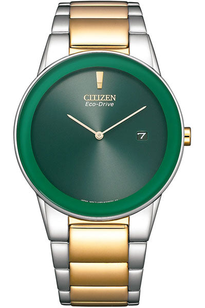 Citizen Analog Green & Stainless Steel Men's Watch AU1064 85X