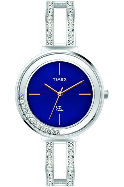 Analog Blue & Stainless Steel Women's Watch TWEL13500