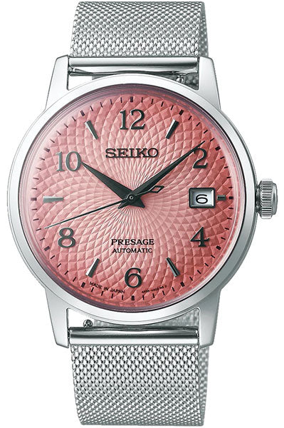 Seiko Analog Pink & Stainless Steel Men's Watch SRPE47J1