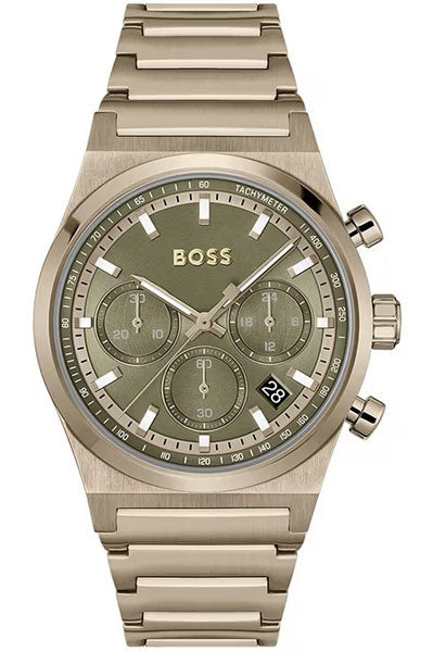 Chronograph Green & Stainless Steel Men's Watch 1514222