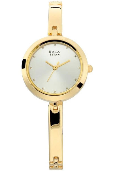 Raga Viva Silver Dial Women Watch With Metal Strap NR2606YM04