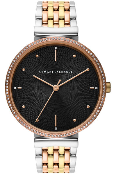 Armani Exchange Analog Black & Stainless Steel Women's Watch AX5911