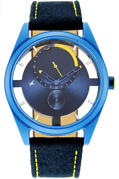 Fastrack Analog Blue & Fabric Men's Watch 3256PF01