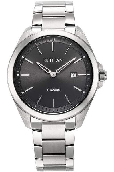 Analog Black & Stainless Steel Men's Watch 90177TM03
