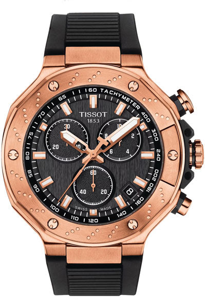 Black & Silicone Men's Watch T1414173705100