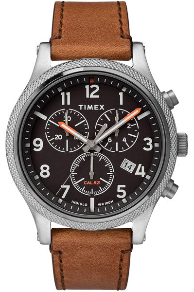 Timex Analog Black & Leather Men's Watch TW2T32900