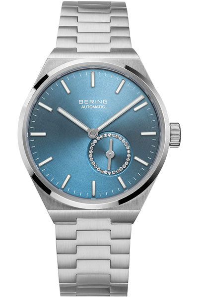Bering Analog Blue & Stainless Steel Women' 19435 CHARITY