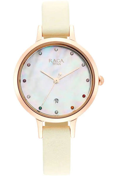 Analog Mother Of Pearl &  Women's Watch NP2666WL03