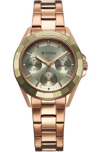 Multifunction Green & Stainless Steel Women' 95315KM03