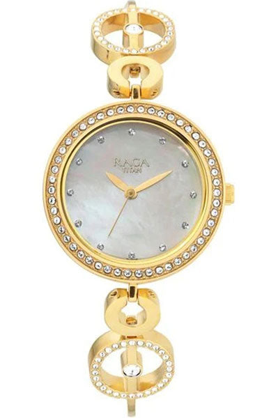 Raga Mother of Pearl Dial Women Watch With Metal Strap