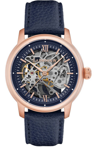 Earnshaw  Blue & Leather Men's Watch ES 8290 05