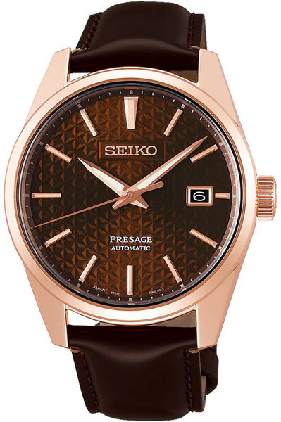 Seiko Analog Brown & Leather Men's Watch SPB170J1