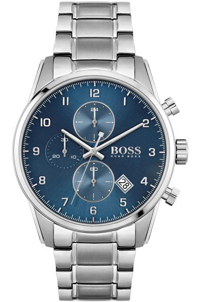 Hugo Boss Analog Blue & Stainless Steel Men's Watch 1513784