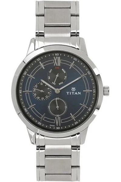 Multifunction Blue & Stainless Steel Men' NS1769SM01