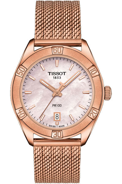 Mother Of Pearl & Stainless Steel Women's Watch T1019103315100