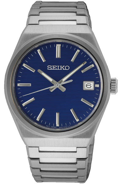 Seiko Analog Blue & Metal band Men's Watch SUR555P1